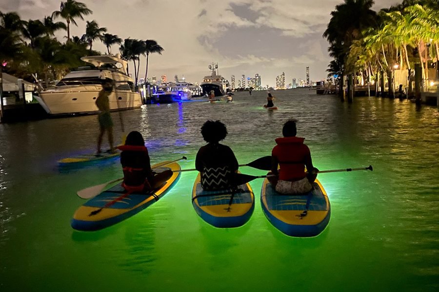 Sunset Paddleboard Tour in Miami Beach